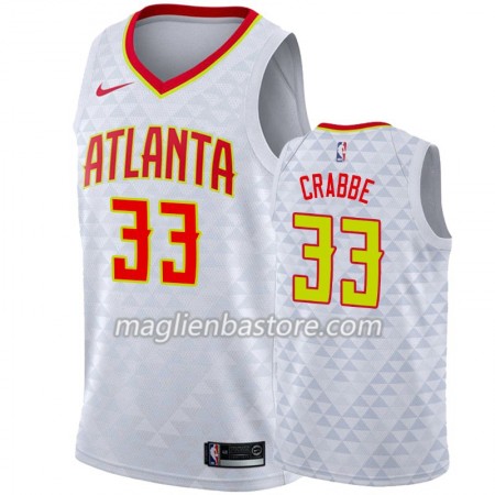 Maglia NBA Atlanta Hawks Allen Crabbe 33 Nike 2019-20 Association Edition Swingman - Uomo